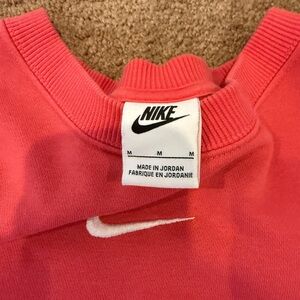 Nike Coral Crewneck with White Logo